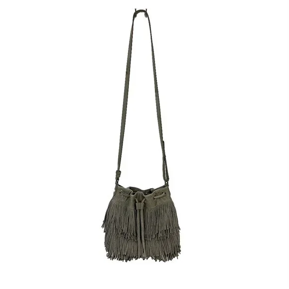 Sam Edelman Fifi Fringed Mini Bucket Crossbody - Picture 4 of 15